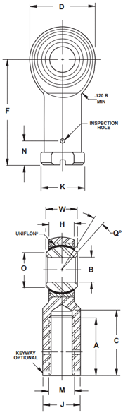 Weight Dimensional Diagram